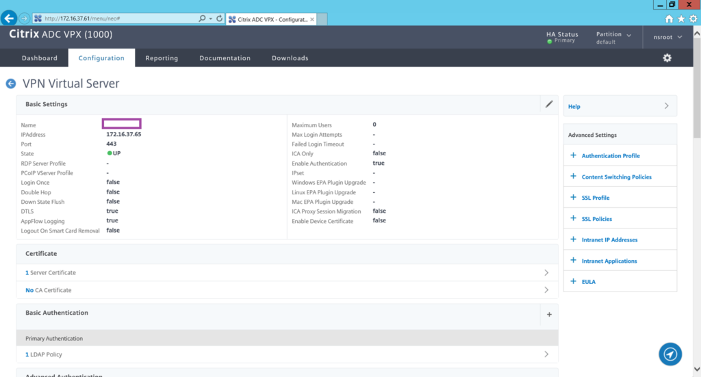 Securing Citrix ADC (formerly known as NetScaler VPX) to score A+ ...