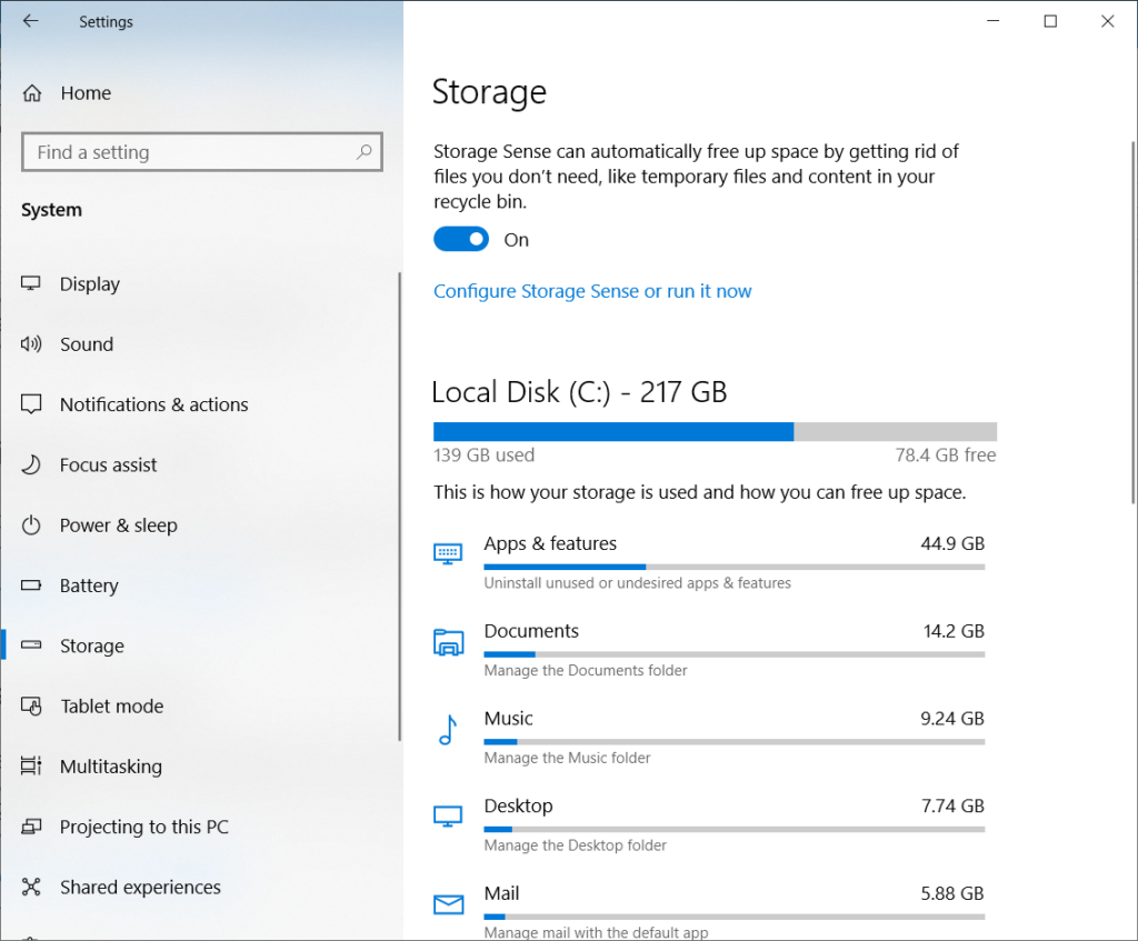 Enabling And Configuring Windows 10 And Server 2019 Storage Sense With ...