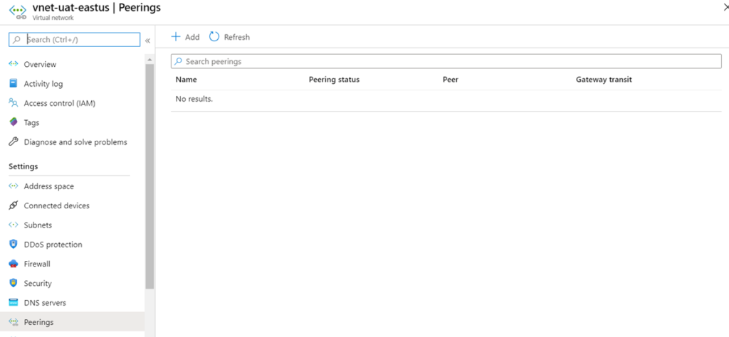 Establishing connectivity by configuring a hub and spoke topology in ...