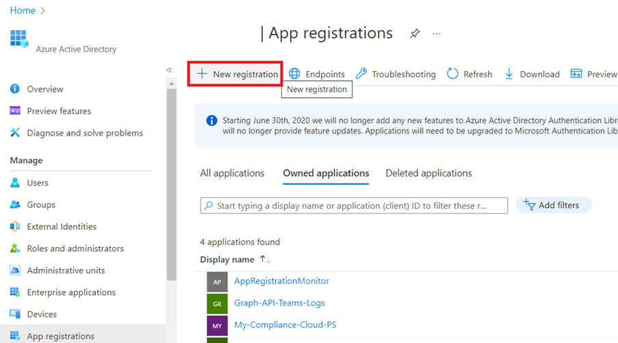 name for the App Reg