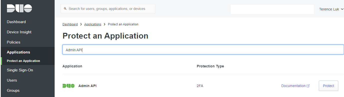 Secret key, and API hostname