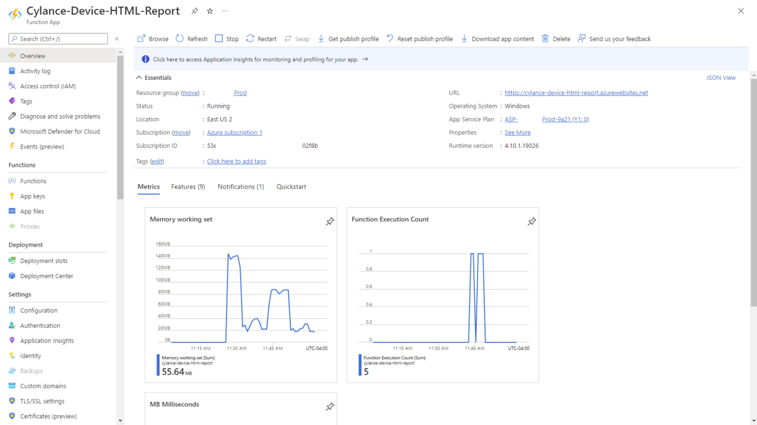 Securing Azure Function App to require authentication and granting ...