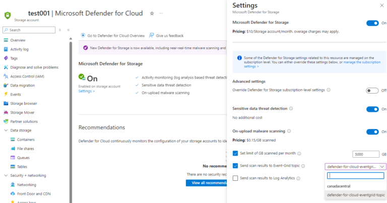 Automate Malware Scanning in Azure Storage with Defender