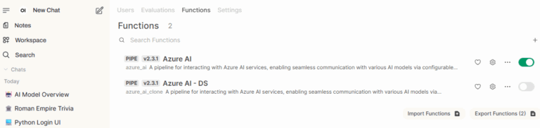 Connect Open WebUI to OpenAI and Azure AI Foundry LLM services ...